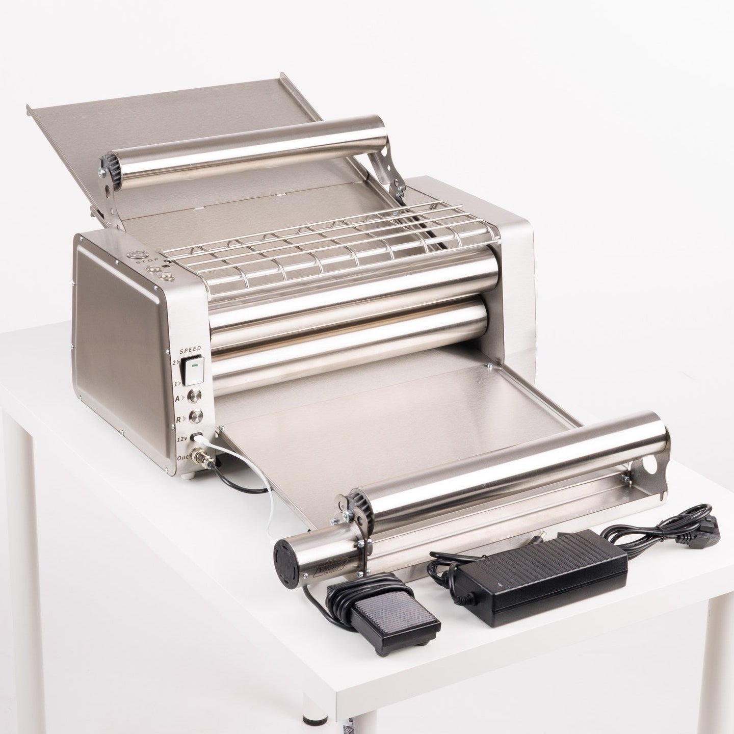 FARINA EXTRA E400/E500 Electric Dough Sheeter with Additional Motorized Rollers