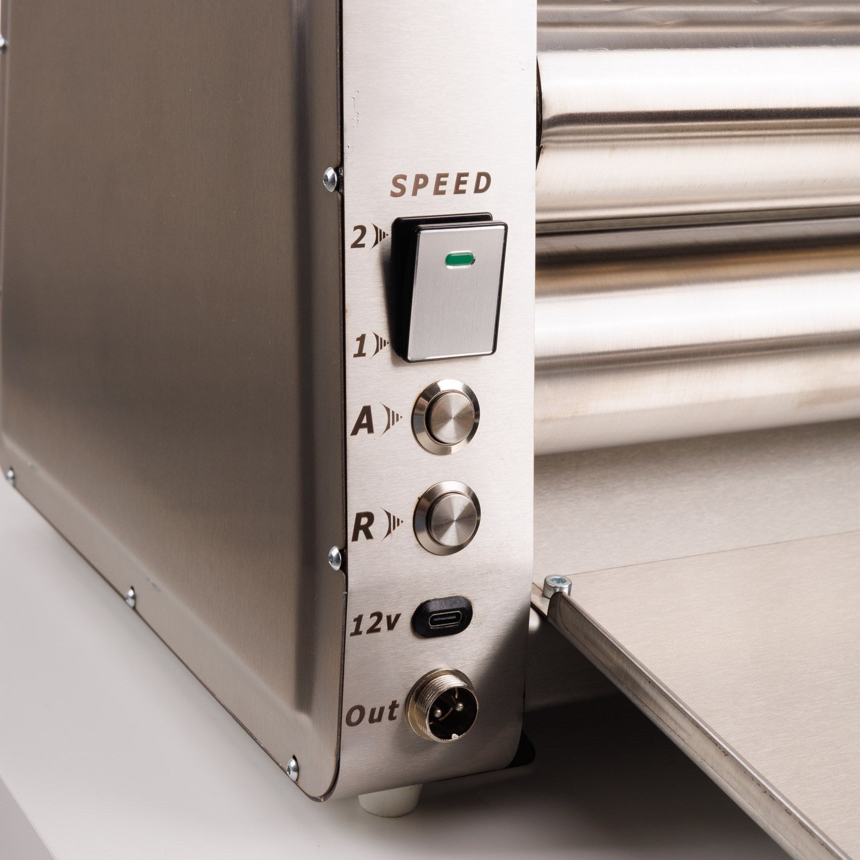 Laminadora de masa eléctrica FARINA PRIMA E400/E500 con rodillos adicionales
